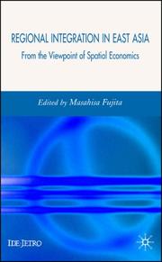 Cover of Regional Integration in East Asia by Masahisa Fujita