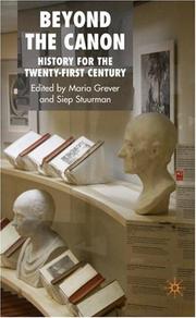 Front cover of BEYOND THE CANON: HISTORY FOR THE TWENTY-FIRST CENTURY; ED. BY MARIA GREVER by Maria Grever
