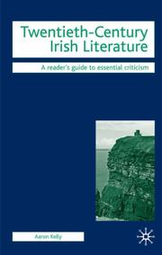 Cover of Twentieth-Century Irish Literature (Readers' Guides to Essential Criticism) by Aaron Kelly