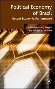 Front cover of Political economy of Brazil by Philip Arestis