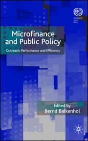 Cover of Microfinance and Public Policy by Bernd Balkenhol