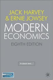 Front cover of Modern Economics by Jack Harvey