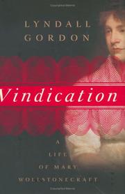 Cover of Vindication by Lyndall Gordon