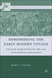 Front cover of Remembering the Early Modern Voyage by Mary C. Fuller