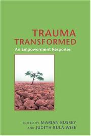 Cover of Trauma transformed by Judith Bula Wise