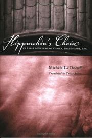 Cover of Hipparchia's Choice by Michele Le Doeuff