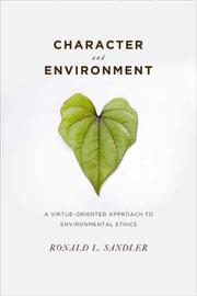 Cover of Character and environment by Ronald L. Sandler