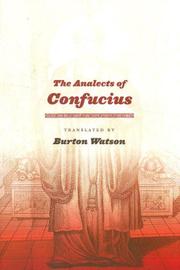 Front cover of The Analects of Confucius by Burton Watson