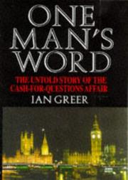 Cover of One Man's Word by Ian Greer
