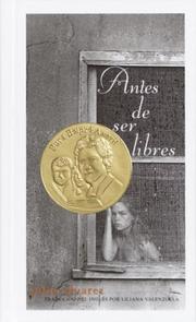 Cover of Antes de ser libres by Julia Alvarez