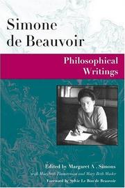 Cover of Philosophical writings by Simone de Beauvoir