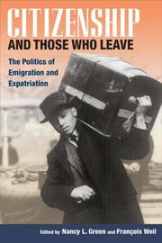 Front cover of Citizenship and those who leave by Nancy L. Green
