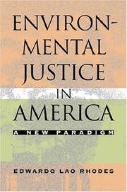 Front cover of Environmental Justice in America by Edwardo Lao Rhodes