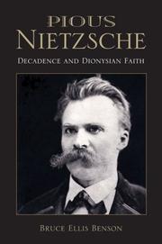 Cover of Pious Nietzsche by Bruce Ellis Benson