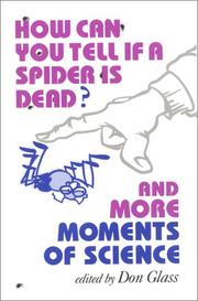 Cover of How Can You Tell If a Spider Is Dead? by Don Glass