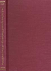 Front cover of On the advantages and disadvantages of ethics and politics by Charles E. Scott