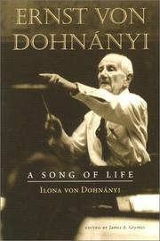 Front cover of Ernst von Dohnányi by Ilona Von Dohnanyi