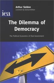 Front cover of The Dilemma of Democracy by Arthur Seldon