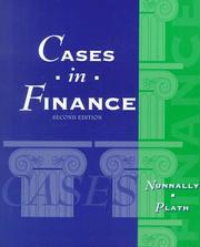 Cover of Cases in finance by Bennie H. Nunnally