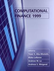 Front cover of Computational finance 1999 by Yaser S. Abu-Mostafa