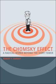 Cover of the Chomsky effect by Robert F. Barsky