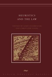 Cover of Heuristics and the law by Christoph Engel