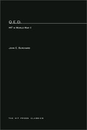 Cover of Q.E.D by John E. Burchard