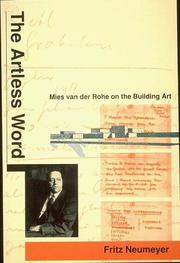 Front cover of The artless word by Fritz Neumeyer