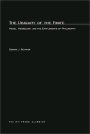 Front cover of The ubiquity of the finite by Dennis J. Schmidt