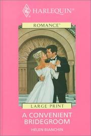 Front cover of A Convenient Bridegroom by Helen Bianchin