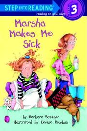 Cover of Marsha makes me sick by Barbara Bottner
