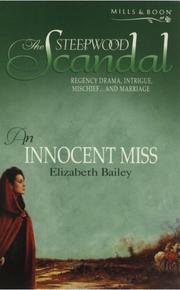 Cover of An Innocent Miss by Elizabeth Bailey