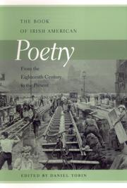 Front cover of The Book of Irish American Poetry by Daniel Tobin