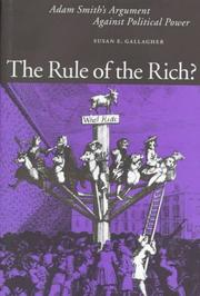 Front cover of The Rule Of The Rich? by Susan E. Gallagher
