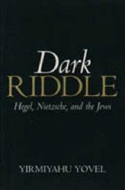 Cover of Dark Riddle by Yirmiyahu Yovel