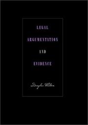 Front cover of Legal argumentation and evidence by Douglas N. Walton