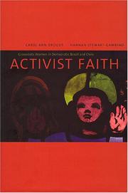 Cover of Activist faith by Carol Ann Drogus
