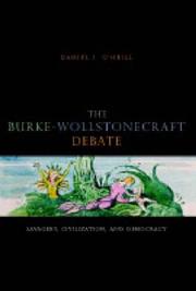 Front cover of The Burke-Wollstonecraft debate by Daniel I. O'Neill