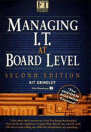 Cover of Managing IT at board level by Kit Grindley