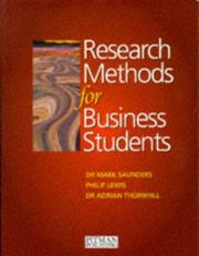 Cover of Research methods for business students by Mark N. K. Saunders