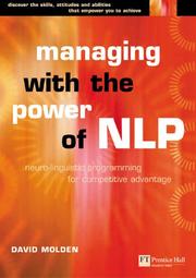 Front cover of Managing with the Power of NLP by David Molden