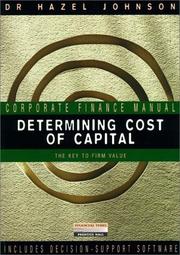 Front cover of Determining Cost of Capital by Hazel Johnson
