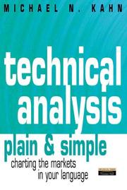 Cover of Technical Analysis Plain & Simple by Michael N. Kahn