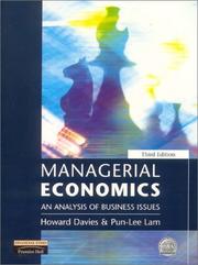 Cover of Managerial economics by Davies, H.