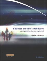 Front cover of Business Student's Handbook by Sheila Cameron