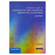 Cover of Students' guide to accounting and financial reporting standards by Geoff Black