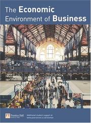 Front cover of Economic Environment of Business by John Sloman