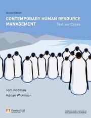 Cover of Contemporary human resource management by Tom Redman