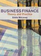 Front cover of Business Finance by Eddie McLaney