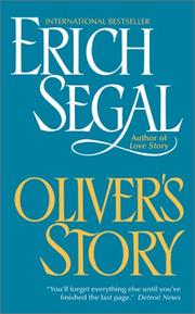 Cover of Oliver's story by Erich Segal